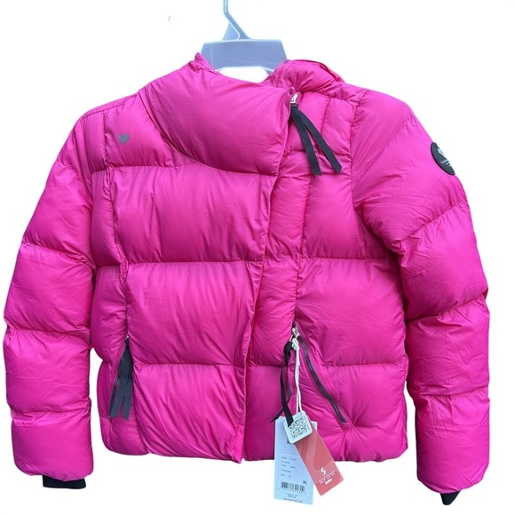 Obermeyer Isla Jacket Kids Teen Medium 10-12 Pink Puffer Ski Snow Jacket 31101